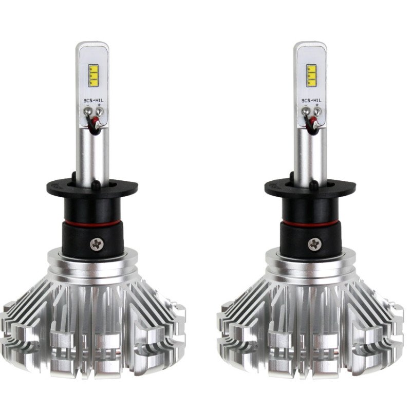 AMIO 01061/AM Λαμπτήρες SX SERIES τύπου H1 τάση λειτουργίας 6/12V απόδοσης 40W 6000K 3200lm με ενσωματωμένη ψύκτρα για Επιβατικά Αυτοκίνητα και Μοτοσυκλέτες - 2 τεμ.