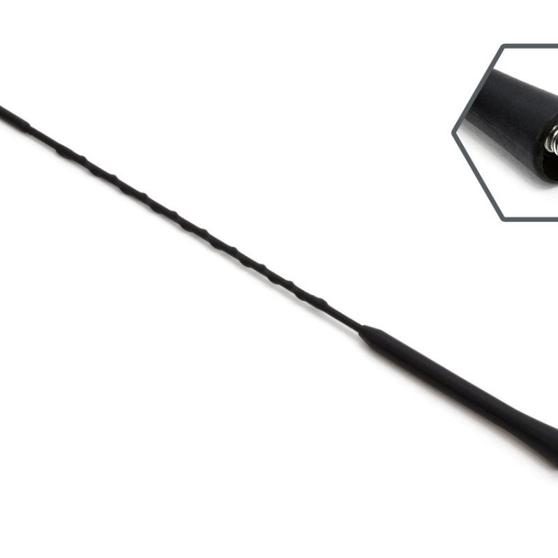 AMIO 01296/AM Κεραία Αυτοκινήτου ANTM08 40cm 6mm Καθολικής Χρήσης για Λήψη Ραδιοφώνου FM AM - 1 τεμ.