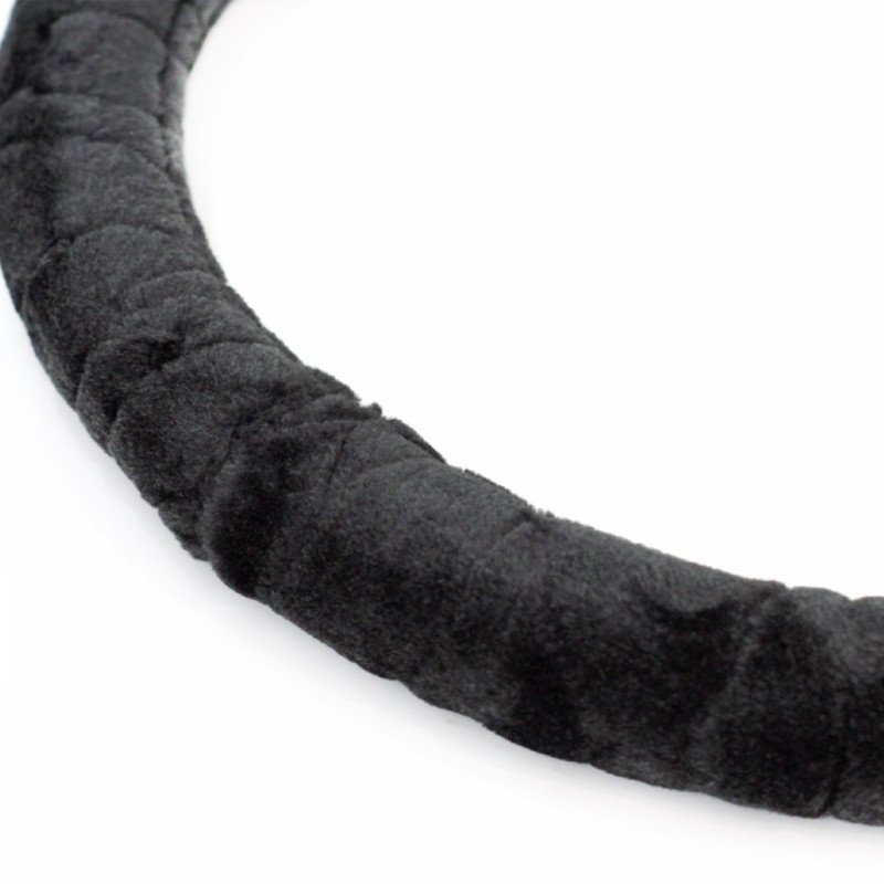 AMIO 01357/AM Κάλυμμα Τιμονιού 37/39cm Γκρι Σκούρο Σειρά SWC-02 για Προστασία και Άνεση στην Οδήγηση - 1 τεμ.