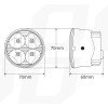 AMIO 01524/AM Στρογγυλά Φώτα Ημέρας DRL LED 12/24V 800Lm για Αυξημένη Ορατότητα & Ασφάλεια σε Αυτοκίνητο & Φορτηγό – Σετ 2 Τεμ.