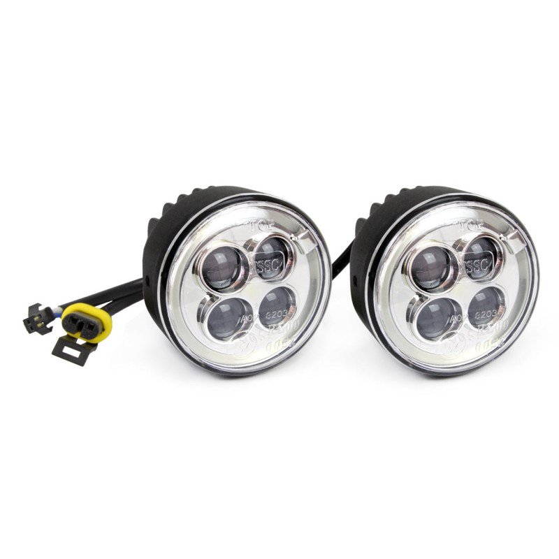 AMIO 01525/AM Στρογγυλά Φώτα Ημέρας DRL LED 12V 800Lm για Αυξημένη Ορατότητα & Ασφάλεια σε Αυτοκίνητο – Σετ 2 Τεμ.