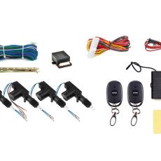 AMIO 01683/AM Kit Κεντρικού Κλειδώματος 12V Με Τηλεχειρισμό 433MHz Και 2 Master + 2 Slave Μοτέρ 5kg Για Έλεγχο Και Αξιόπιστη Λειτουργία – 1 Σετ
