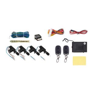 AMIO 01683/AM Kit Κεντρικού Κλειδώματος 12V Με Τηλεχειρισμό 433MHz Και 2 Master + 2 Slave Μοτέρ 5kg Για Έλεγχο Και Αξιόπιστη Λειτουργία – 1 Σετ
