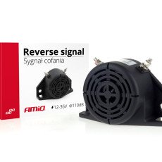 AMIO 01730/AM Σειρήνα Όπισθεν Βομβητής Bipper 110dB 12-36V για Δυνατή Ηχητική Προειδοποίηση Κίνησης σε Αυτοκίνητα Φορτηγά και Μηχανήματα - 1 Τεμ.