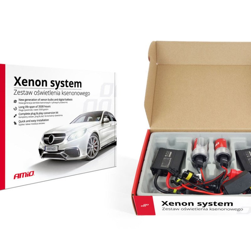 AMIO 01935/AM Kit Xenon H1 4300K 35W 12V με SLIM ballast για φυσικό φωτισμό δρόμου και καθαρή δέσμη με εύκολη εγκατάσταση σε περιορισμένο χώρο - 1 Σετ AMIO 01935/AM Kit Xenon H1 4300K 35W 12V με SLIM ballast για φυσικό φωτισμό δρόμου και καθαρή δέσμη με εύκολη εγκατάσταση σε περιορισμένο χώρο - 1 Σετ