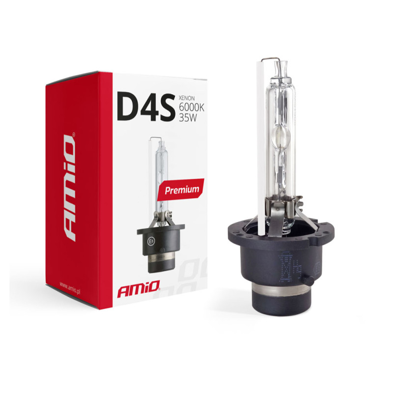 AMIO 01981/AM Λάμπα Xenon D4S 6000K 35W 12V Premium για αντικατάσταση εργοστασιακών και aftermarket xenon με καθαρό λευκό φωτισμό και σταθερή απόδοση χωρίς τροποποιήσεις - 1 Τεμ. AMIO 01981/AM Λάμπα Xenon D4S 6000K 35W 12V Premium για αντικατάσταση εργοστασιακών και aftermarket xenon με καθαρό λευκό φωτισμό και σταθερή απόδοση χωρίς τροποποιήσεις - 1 Τεμ.