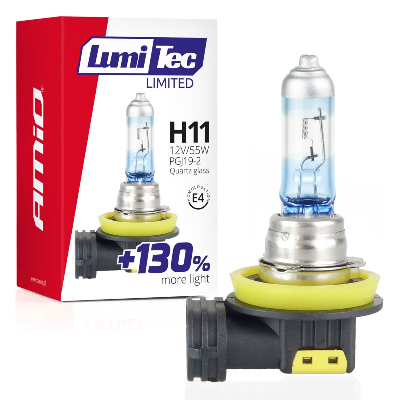 AMIO 02134/AM H11 12V 55W PGJ19-2 LUMITEC LIMITED +130% UP TO 40m - 1 ΤΕΜ.