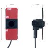 AMIO 02255/AM ΣΥΣΤΗΜΑ ΠΑΡΚΑΡΙΣΜΑΤΟΣ 12V ΜΕ 4 ΑΙΣΘΗΤΗΡΕΣ ΤΥΠΟΥ INSIDE MOUNT (ΜΑΥΡΟ) 16,5mm ΚΑΙ ΟΘΟΝΗ - 1 τεμ.