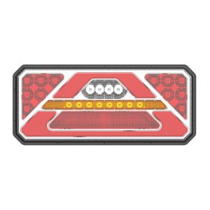 AMIO 02365/AM ΦΑΝΑΡΙ ΠΙΣΙΝΟ ΔΕΞΙ RCL-02-R 10-30V LED 236x104x40mm ΜΕ ΚΑΛΩΔΙΟ 1ΤΕΜ