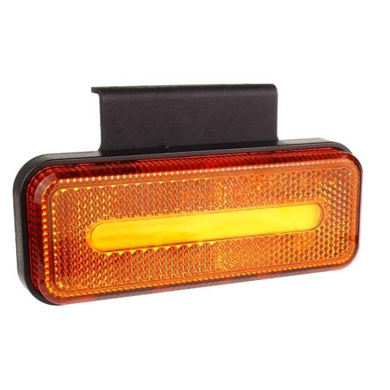 AMIO 02376/AM ΦΩΣ ΟΓΚΟΥ ΦΟΡΤΗΓΟΥ LED ΠΟΡΤΟΚΑΛΙ 10-30V 124x49x22mm ΑΔΙΑΒΡΟΧΟ OM-02-O 1ΤΕΜ.