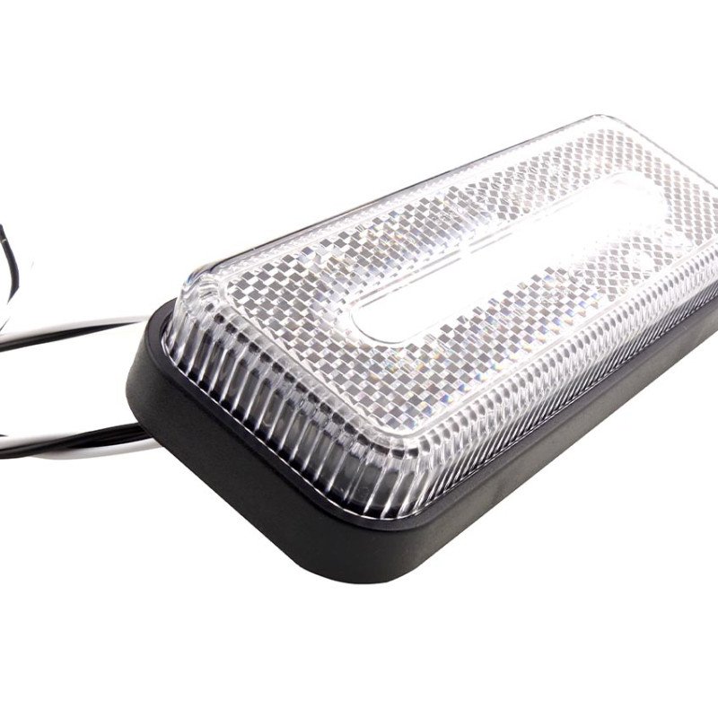 AMIO 02377/AM ΦΩΣ ΟΓΚΟΥ ΦΟΡΤΗΓΟΥ LED ΛΕΥΚΟ 10-30V 124x49x22mm ΑΔΙΑΒΡΟΧΟ OM-02-W 1ΤΕΜ.