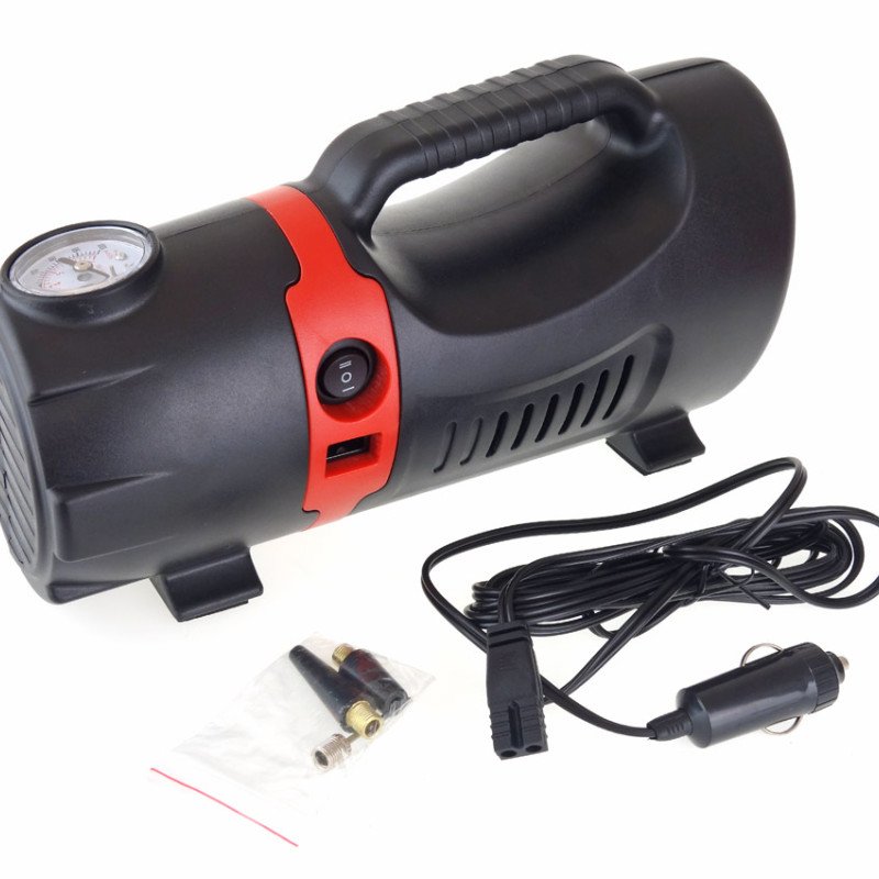 AMIO 02383/AM ΚΟΜΠΡΕΣΕΡ ΑΕΡΑ ΕΛΑΣΤΙΚΩΝ 230/12V 150psi 10bar ΜΕ ΦΙΣ ΑΝΑΠΤΗΡΑ & LED ΦΑΚΟ & ΚΑΛΩΔΙΟ - 1 τεμ.