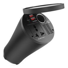 AMIO 02469/AM INVERTER ΠΟΤΗΡΟΘΗΚΗΣ 12>230V max150W-peak300W ΜΕ 2 USB 4800mA ΚΑΙ ΑΝΤΑΠΤΟΡΑ ΑΝΑΠΤΗΡΑ 12V - 1 τεμ.