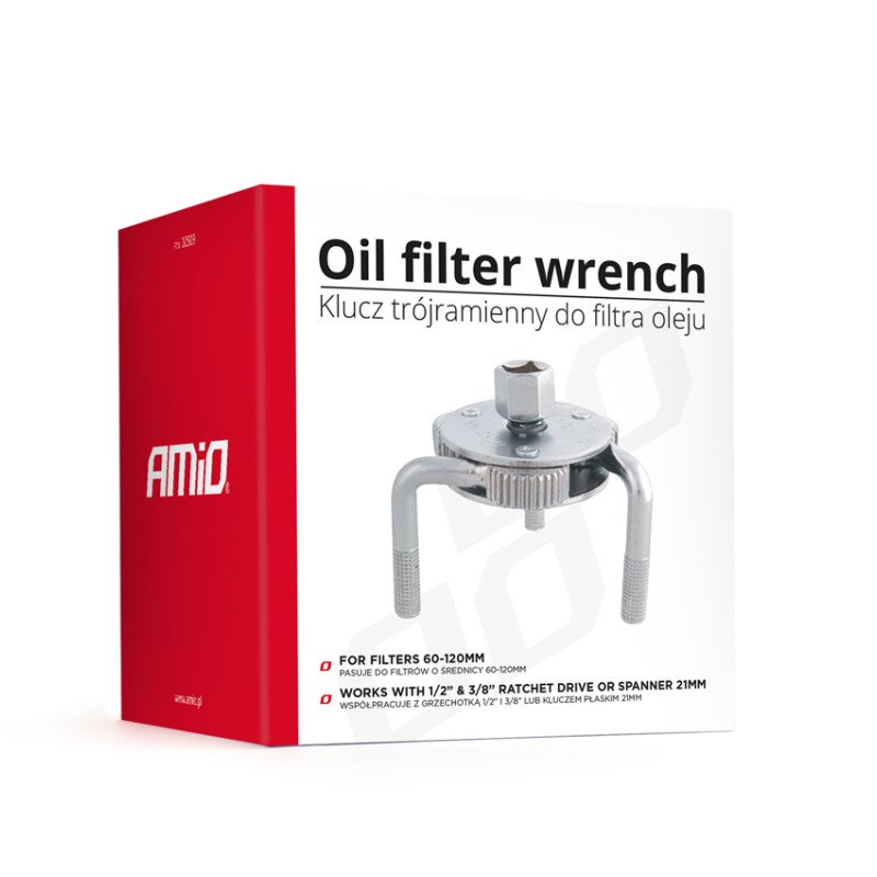 AMIO 02509/AM ΦΙΛΤΡΟΚΛΕΙΔΟ ΜΕΤΑΛΛΙΚΟ ΜΕ 3 ΠΟΔΙΑ OILW-D - 1 τεμ.