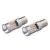 AMIO 02580/AM PY21W 12/24V 6.000k 0.54A - 6.48W 800lm LED 24xSMD3030 CAN-BUS ΠΟΡΤΟΚΑΛΙ 18x56mm -2 ΤΕΜ.