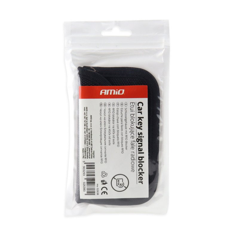 AMIO 02638/AM ΘΗΚΗ ΑΣΦΑΛΕΙΑΣ RFID BLOCKER 10X6,5cm ΓΙΑ ΚΛΕΙΔΙΑ ΚΑΙ ΚΑΡΤΕΣ SB-02 - 1 τεμ.