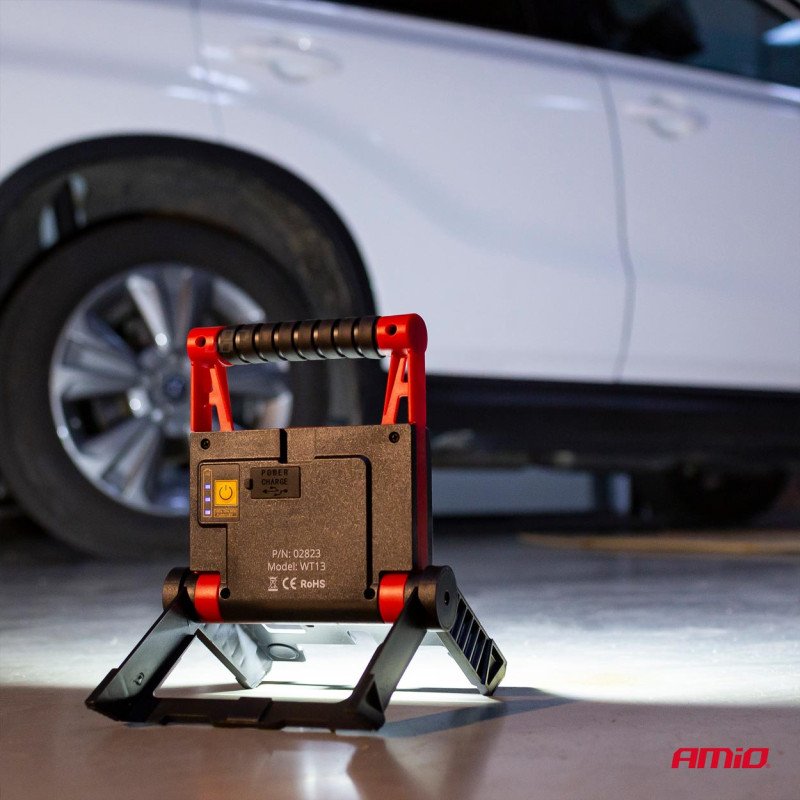AMIO 02823/AM ΦΑΚΟΣ ΕΡΓΑΣΙΑΣ ΜΕ ΕΠΙΤΡΑΠΕΖΙΑ ΒΑΣΗ ΣΤΗΡΙΞΗΣ WT13 12w COB LED 2200mAh MICRO USB 150x160x38mm - 1 τεμ.