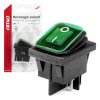 AMIO 03090/AM ΔΙΑΚΟΠΤΗΣ ON/OFF 4 ΕΠΑΦΩΝ 20A 12/24V ΠΡΑΣΙΝΟΣ ΦΩΤΙΣΜΟΣ ΟΡΘΟΓΩΝΙΟΣ - 1 ΤΕΜ.