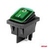 AMIO 03090/AM ΔΙΑΚΟΠΤΗΣ ON/OFF 4 ΕΠΑΦΩΝ 20A 12/24V ΠΡΑΣΙΝΟΣ ΦΩΤΙΣΜΟΣ ΟΡΘΟΓΩΝΙΟΣ - 1 ΤΕΜ.