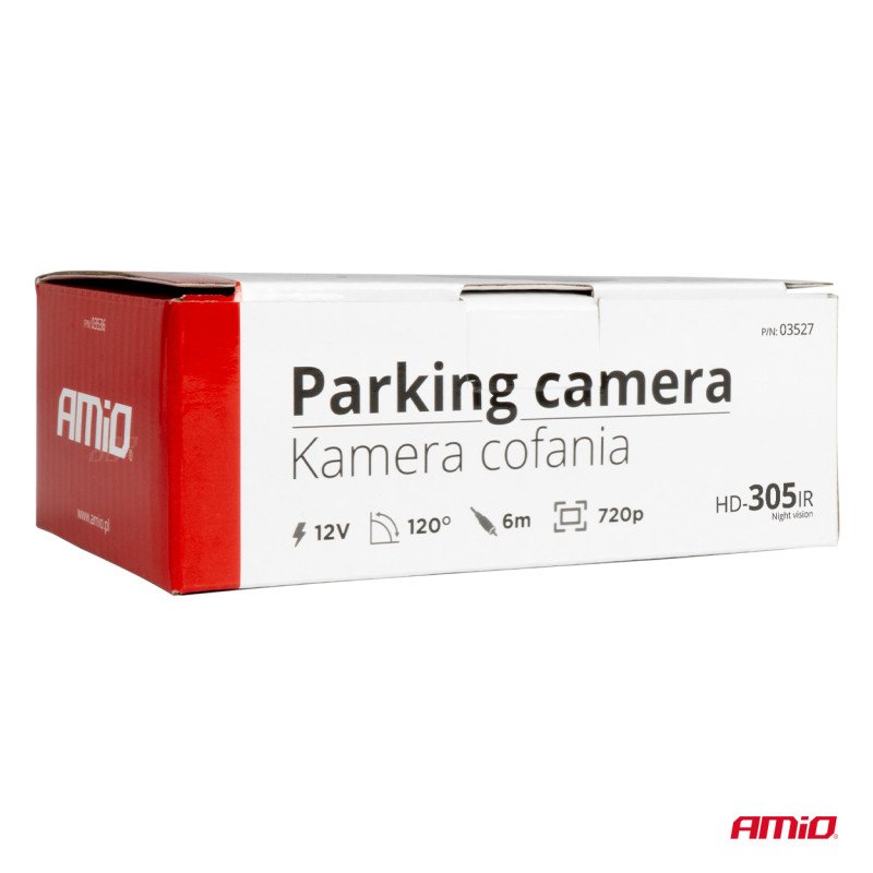 AMIO 03527/AM ΚΑΜΕΡΑ ΟΠΙΣΘΟΠΟΡΕΙΑΣ 12V LED ME NYΧΤΕΡΙΝΗ ΛΗΨΗ HD-305 - 1 TEM.