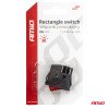 AMIO 03613/AM ΔΙΑΚΟΠΤΗΣ ON/OFF 12/24V 4 ΕΠΑΦΩΝ ΟΡΘΟΓΩΝΙΟΣ ΚΟΚΚΙΝΟΣ ΦΩΤΙΣΜΟΣ - 1 ΤΕΜ.