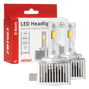 AMIO 03628/AM ΛΑΜΠΕΣ LED D3S/D8R 12V 6.000K 6800lm CAN-BUS D-BASIC SERIES - 2 Τεμ.