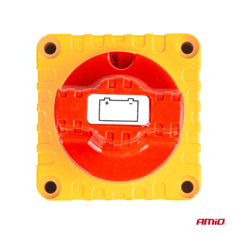 AMIO 03839/AM ΔΙΑΚΟΠΤΗΣ POWER-OFF ΜΠΑΤΑΡΙΑΣ ΣΕ ΒΑΣΗ 12-48V 300A ΜΑΥΡΟ/ΧΡΥΣΟ - 1 Τεμ.