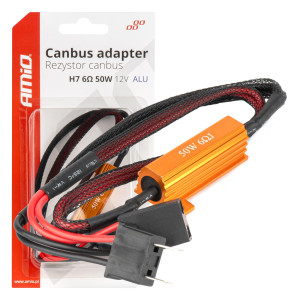 AMIO 04089/AM ΑΝΤΙΣΤΑΣΗ ΓΙΑ ΛΑΜΠΕΣ LED H7 12V 50W 6Ω (ΑΝΤΙΣΤΑΣΗ-ΨΕΥΤΗΣ-CANCELLER) - 1 τεμ.
