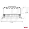 AMIO 04105/AM ΦΑΡΟΣ HEAVY DUTY W28M 12/24V ΠΟΡΤΟΚΑΛΙ 16LED ΜΑΓΝΗΤΙΚΟΣ/ΒΙΔΩΤΟΣ ΜΕ ΦΙΣ ΑΝΑΠΤΗΡΑ Υ89mm Φ110mm - 1 τεμ.
