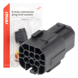 AMIO 04349/AM ΦΙΣΑ ΣΥΝΔΕΣΗΣ ΜΕ ΥΠΟΔΟΧΗ 6 PIN Φ2,2mm ΑΔΙΑΒΡΟΧΗ - 1 τεμ. AMIO 04349/AM ΦΙΣΑ ΣΥΝΔΕΣΗΣ ΜΕ ΥΠΟΔΟΧΗ 6 PIN Φ2,2mm ΑΔΙΑΒΡΟΧΗ - 1 τεμ.