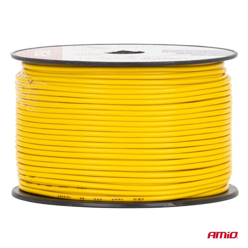 AMIO 04448/AM Μονόκλωνο Καλώδιο Εγκατάστασης CCA 1×1mm² 100m – 5A / 12-230V - 1 τεμ.
