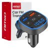 AMIO 04648/AM FM Transmitter Αναπτήρα τύπου FMT01 τάση λειτουργίας για Επιβατικά Αυτοκίνητα και Φορτηγά με 2xUSB Type-A για Επιβατικά Αυτοκίνητα και Φορτηγά - 1 τεμ.