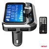 AMIO 04657/AM FM Transmitter Αυτοκινήτου 12/24V με 1xUSB Type-A, 1xUSB Type-C και Τηλεχειριστήριο - 1 τεμ.