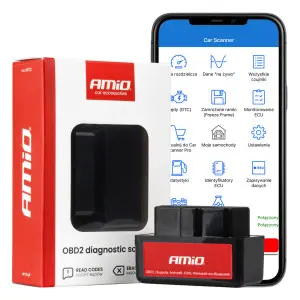 AMIO 04732/AM Διαγνωστικό Αυτοκινήτου OBD 2 τύπου ELM327 Bluetooth Mini τάση λειτουργίας 12V με ασύρματη σύνδεση για Επιβατικά Αυτοκίνητα - 1 τεμ.