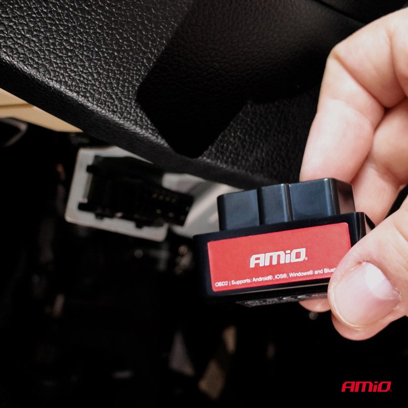 AMIO 04732/AM Διαγνωστικό Αυτοκινήτου OBD 2 τύπου ELM327 Bluetooth Mini τάση λειτουργίας 12V με ασύρματη σύνδεση για Επιβατικά Αυτοκίνητα - 1 τεμ.