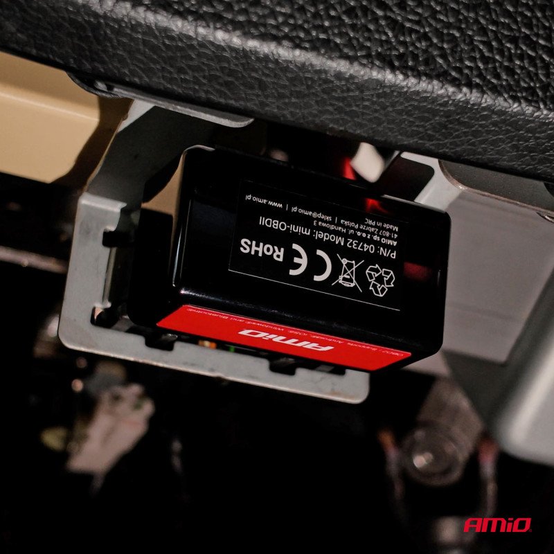 AMIO 04732/AM Διαγνωστικό Αυτοκινήτου OBD 2 τύπου ELM327 Bluetooth Mini τάση λειτουργίας 12V με ασύρματη σύνδεση για Επιβατικά Αυτοκίνητα - 1 τεμ.