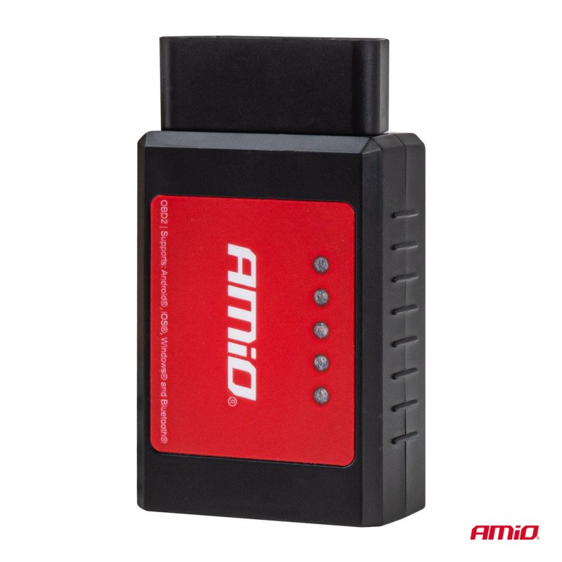 AMIO 04733/AM Διαγνωστικό Αυτοκινήτου OBD 2 τύπου ELM327 Bluetooth XL τάση λειτουργίας 12V με ασύρματη σύνδεση για Επιβατικά Αυτοκίνητα - 1 τεμ.
