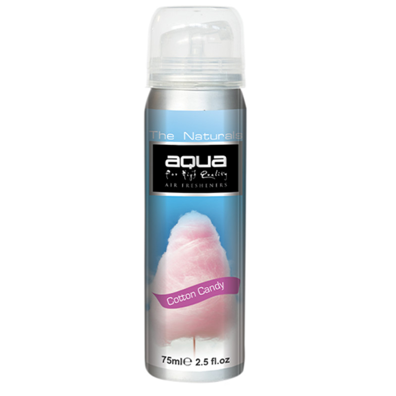 AQUA 10-126/AQ ΑΡΩΜΑΤΙΚΟ ΑΥΤΟΚΙΝΗΤΟΥ ΣΕ ΣΠΡΕΙ (SPRAY) ΜΕ ΑΡΩΜΑ ΜΑΛΛΙ ΤΗΣ ΓΡΙΑΣ (COTTON CANDY) FLAVORS SERIES 75ml AQUA - 1 TEM.