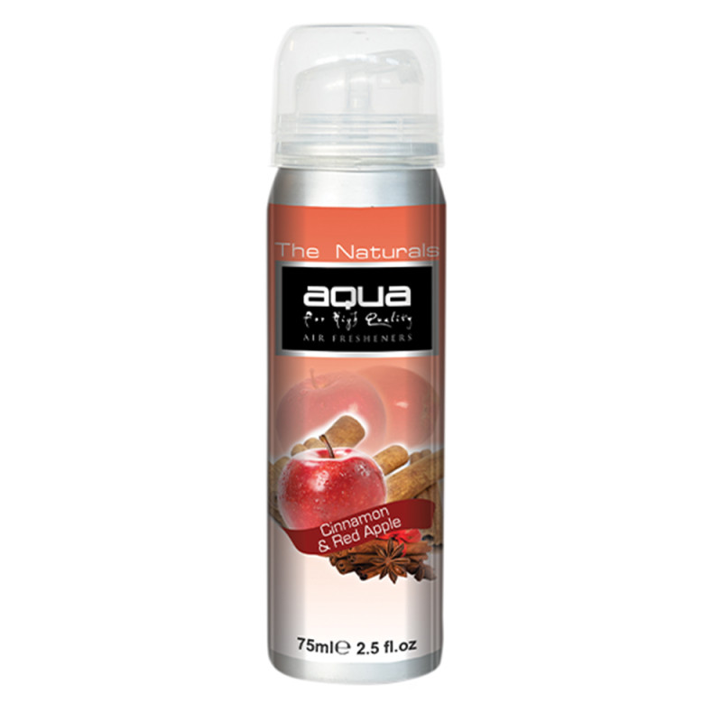 AQUA 10-262/AQ ΑΡΩΜΑΤΙΚΟ ΑΥΤΟΚΙΝΗΤΟΥ ΣΕ ΣΠΡΕΙ (SPRAY) ΜΕ ΑΡΩΜΑ ΜΗΛΟ & ΚΑΝΕΛΑ (APPLE & CINNAMON) FRUITS SERIES 75ml AQUA - 1 TEM.