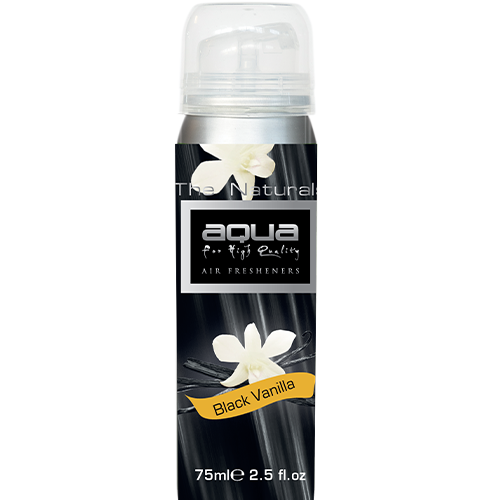 AQUA 10-791/AQ ΑΡΩΜΑΤΙΚΟ ΑΥΤΟΚΙΝΗΤΟΥ ΣΕ ΣΠΡΕΙ (SPRAY) ΜΕ ΑΡΩΜΑ BLACK VANILLA FLOWERS SERIES 75ml AQUA - 1 TEM.