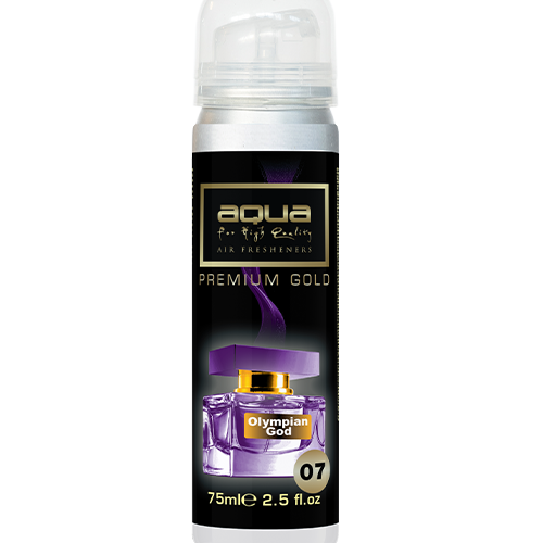 AQUA 10-801/AQ ΑΡΩΜΑΤΙΚΟ ΑΥΤΟΚΙΝΗΤΟΥ ΣΕ ΣΠΡΕΙ (SPRAY) ΜΕ ΑΡΩΜΑ OLYMPIAN GOD PREMIUM GOLD SERIES 75ml AQUA - 1 TEM.