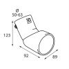 LAMPA L6009.6 ΑΚΡΟ ΕΞΑΤΜΙΣΗΣ TS-45 50-63mm - ΛΟΞΟ 90 ΜΟΙΡΕΣ