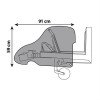 LAMPA L1593.1 Κουκούλα Μηχανισμοί Τρέιλερ PVC 91x59cm