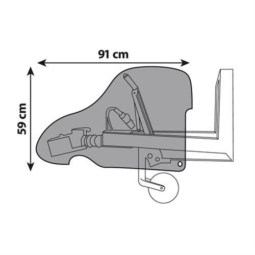 LAMPA L1593.1 Κουκούλα Μηχανισμοί Τρέιλερ PVC 91x59cm
