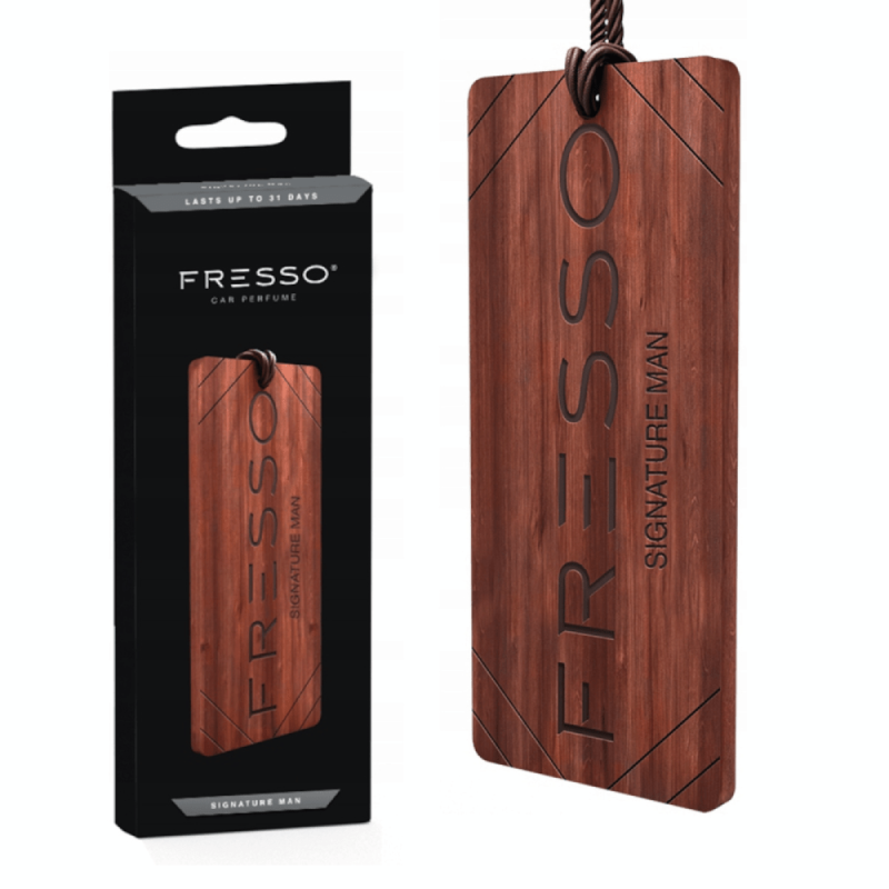 FRESSO 159860/FRE Ξύλινο Κρεμαστό Αρωματικό Αυτοκινήτου Signature Man - 1 τεμ. FRESSO 159860/FRE Ξύλινο Κρεμαστό Αρωματικό Αυτοκινήτου Signature Man - 1 τεμ.