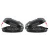 MENABO 16930/MB Μπαγκαζιέρα Οροφής Satellite 550 Duo Διπλό Άνοιγμα Black με Δαγκάνες Crab (Μαύρη / Γυαλιστερή 198x94x36cm) για Ασφαλή Μεταφορά Φορτίου