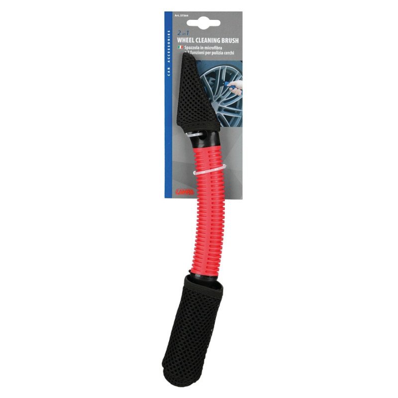 LAMPA L3736.4 ΒΟΥΡΤΣΑ ΚΑΘΑΡΙΣΜΟΥ ΓΙΑ ΑΚΤΙΝΕΣ ΖΑΝΤΩΝ 2 in 1 ΜΕ ΠΛΑΣΤΙΚΗ ΛΑΒΗ 32.5cm​ - 1 ΤΕΜ