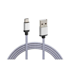 LAMPA L3888.6/T ΚΑΛΩΔΙΟ ΦΟΡΤΙΣΗΣ ΚΑΙ ΣΥΓΧΡΟΝΙΣΜΟΥ MICRO USB SUPER RESISTANT 100cm SILVER LINE LAMPA L3888.6/T ΚΑΛΩΔΙΟ ΦΟΡΤΙΣΗΣ ΚΑΙ ΣΥΓΧΡΟΝΙΣΜΟΥ MICRO USB SUPER RESISTANT 100cm SILVER LINE