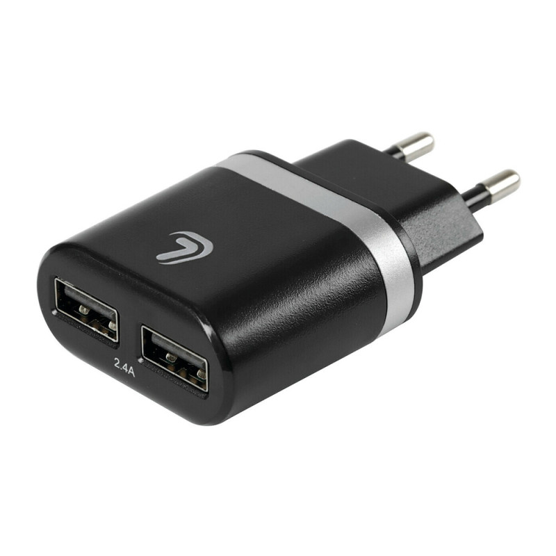 LAMPA L3894.9/T Φορτιστής Πρίζας 220V σε 2 USB 5V 2.4A για Κινητά Smartphones Tablet Universal – 1 Τεμ.