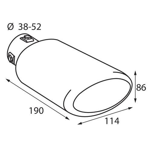 LAMPA L6010.8 ΑΚΡΟ ΕΞΑΤΜΙΣΗΣ TS-56 Φ38-52mm